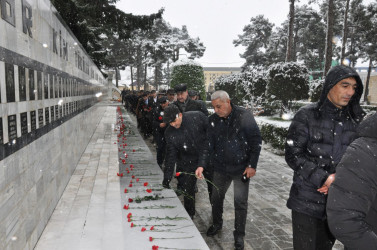 Biləsuvarda 20 Yanvar şəhidlərinin xatirəsi anılıb.