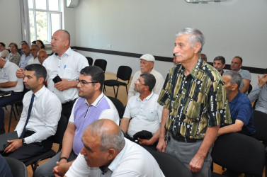 Biləsuvar Rayon İcra Hakimiyyətinin başçısı Faiq Qürbətov iyun ayının 13-də Amankənd kəndində səyyar qəbul keçirdi.