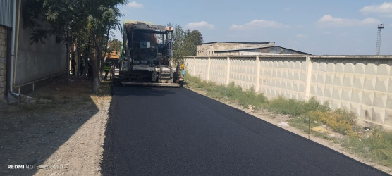 Biləsuvar şəhərində 5 kilometrdən çox yol asfaltlaşdırılıb.