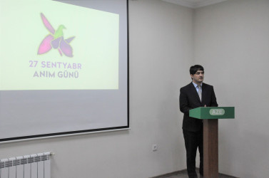 Biləsuvarda 27 sentyabr - Anım Gününə həsr olunan dəyirmi masa keçirilib.