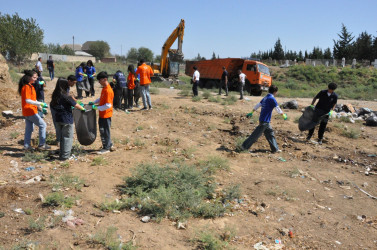 Bolqarçayın ətrafında növbəti təmizlik və abadlıq işləri aparılıb