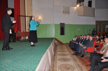 Biləsuvar Rayon Mədəniyyət Mərkəzində “Prokuror” tamaşası nümayiş olundu.