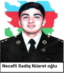 Vətən müharibəsində şəhidlik zirvəsinə ucalan Nəcəfli Sadiq Nüsrət oğlunun xatirəsi ehtiramla anılıb.