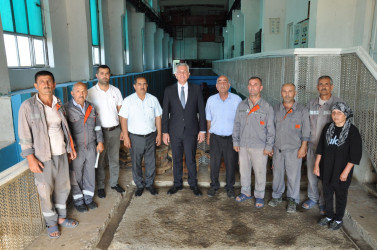 İcra başçısı rayonun əkin sahələrini suvarma suyu ilə təmin edən “Maşın qolu” nasos stansiyasına baxış keçirib.