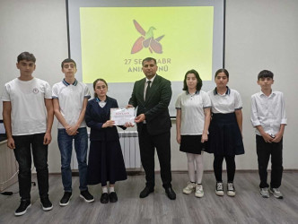 Biləsuvarda 27 sentyabr – Anım Gününə həsr olunmuş intellektual yarış keçirilib.