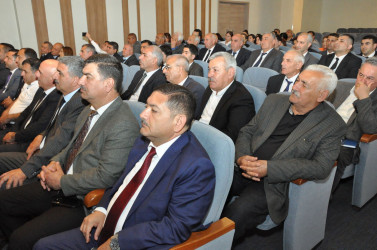 Türkiyədən gələn qonaqların Heydər Əliyev Mərkəzində rayon ictimaiyyəti ilə görüşü keçirilib.