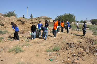 Bolqarçayın ətrafında növbəti təmizlik və abadlıq işləri aparılıb