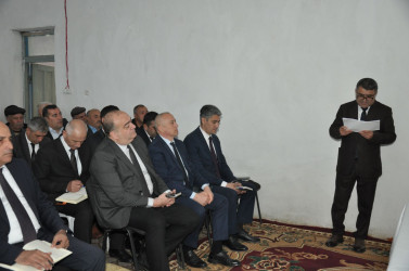 Biləsuvar Rayon İcra Hakimiyyətinin başçısı Faiq Qürbətov 07 aprel 2026-cı il tarixdə rayonun Ovçubərə kənd sakinləri ilə səyyar qəbul keçirdi