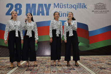 Biləsuvarda 28 May – Müstəqillik Günü münasibətilə konsert proqramı təqdim olunub.