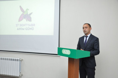 Biləsuvarda 27 sentyabr - Anım Gününə həsr olunan dəyirmi masa keçirilib.