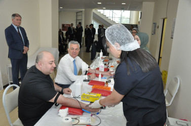 Biləsuvarda qanvermə aksiyası keçirilib.