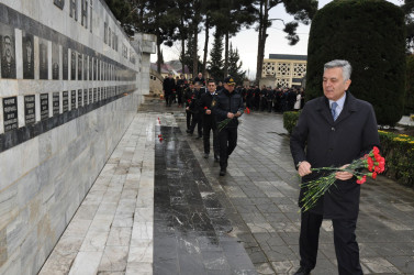 Biləsuvarda 20 Yanvar şəhidlərinin xatirəsi yad olunub.