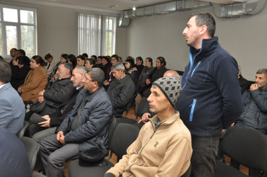 Biləsuvar Rayon İcra Hakimiyyətinin  başçısı Faiq Qürbətov noyabr ayının 21-də Amankənd kəndində səyyar qəbul keçirdi.