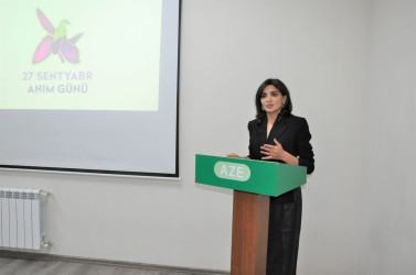 Biləsuvarda 27 sentyabr - Anım Gününə həsr olunan dəyirmi masa keçirilib.