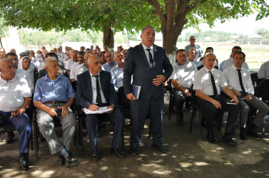 Biləsuvar Rayon İcra Hakimiyyətinin  başçısı Faiq Qürbətov avqust ayının 22-də Xırmandalı kəndində səyyar qəbul keçirdi.