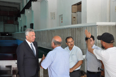 İcra başçısı rayonun əkin sahələrini suvarma suyu ilə təmin edən “Maşın qolu” nasos stansiyasına baxış keçirib.