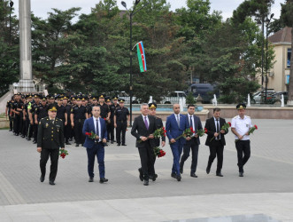 Biləsuvarda Polis işçilərinin peşə bayramı günü qeyd olundu.