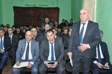 Biləsuvar Rayon İcra Hakimiyyətinin başçısı Faiq Qürbətov 11 mart 2026-cı il tarixdə rayonun Nərimankənd kənd sakinləri ilə səyyar qəbul keçirdi.