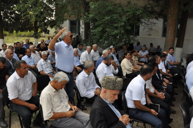 Biləsuvar Rayon İcra Hakimiyyətinin  başçısı Faiq Qürbətov sentyabr ayının 6-da Dərvişli kəndində səyyar qəbul keçirdi.