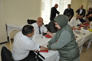 Biləsuvarda qanvermə aksiyası keçirilib.