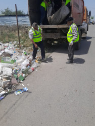 Şəhərin küçələrində aparılan abadlıq və təmizlik işləri davam etdirilir