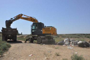 Bolqarçayın ətrafında növbəti təmizlik və abadlıq işləri aparılıb