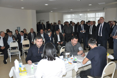 Biləsuvarda qanvermə aksiyası keçirilib.