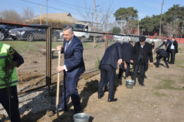 Biləsuvar rayonunun Bəydili kəndində “Heydər Əliyev adına park” salınıb