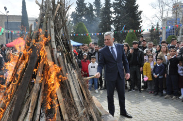Biləsuvarda Novruz bayramı təntənə ilə qeyd olundu.