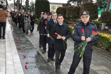 Biləsuvarda 20 Yanvar şəhidlərinin xatirəsi yad olunub.