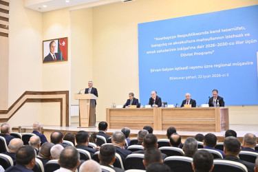 Biləsuvar rayonunda aqrar sahədə yeni Dövlət Proqramının müzakirəsi ilə bağlı regional müşavirə keçirilib.