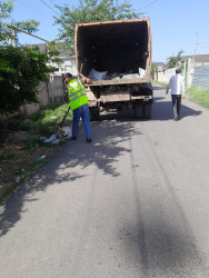 Şəhərin küçələrində aparılan abadlıq və təmizlik işləri 5 iyul tarixində də  davam etdirilmişdir.