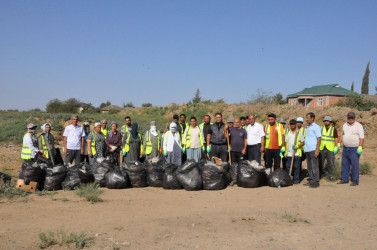 Bolqarçayın ətrafında növbəti təmizlik və abadlıq işləri aparılıb