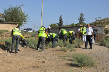 Bolqarçayın ətrafında növbəti təmizlik və abadlıq işləri aparılıb
