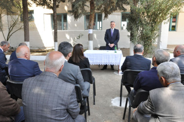 Biləsuvar rayon İcra Hakimiyyətinin Başçısı Faiq Qürbətov Dərvişli kənd sakinləri ilə səyyar qəbul keçirdi.