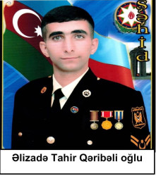 Vətən müharibəsi şəhidi Əlizadə Tahir Qəribəli oğlunun xatirəsi ehtiramla anılıb.