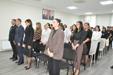 Biləsuvarda 27 sentyabr - Anım Gününə həsr olunan dəyirmi masa keçirilib.