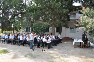 Biləsuvar Rayon İcra Hakimiyyətinin  başçısı Faiq Qürbətov sentyabr ayının 6-da Dərvişli kəndində səyyar qəbul keçirdi.